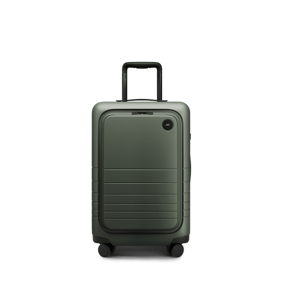 Olive Green Scaled | Front view of Carry-On Pro Plus in Olive Green