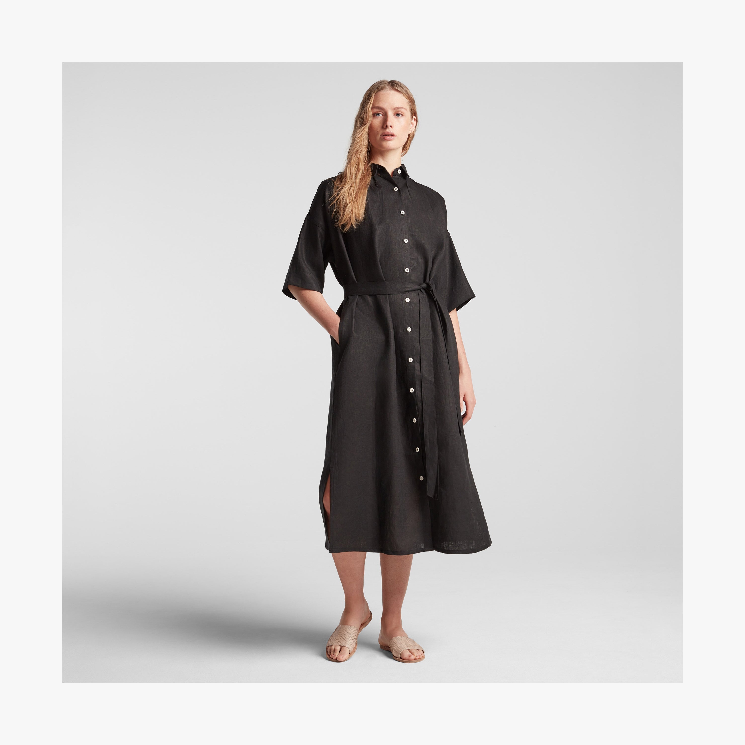 luxury shirt dress Blue Print Shirt Dress