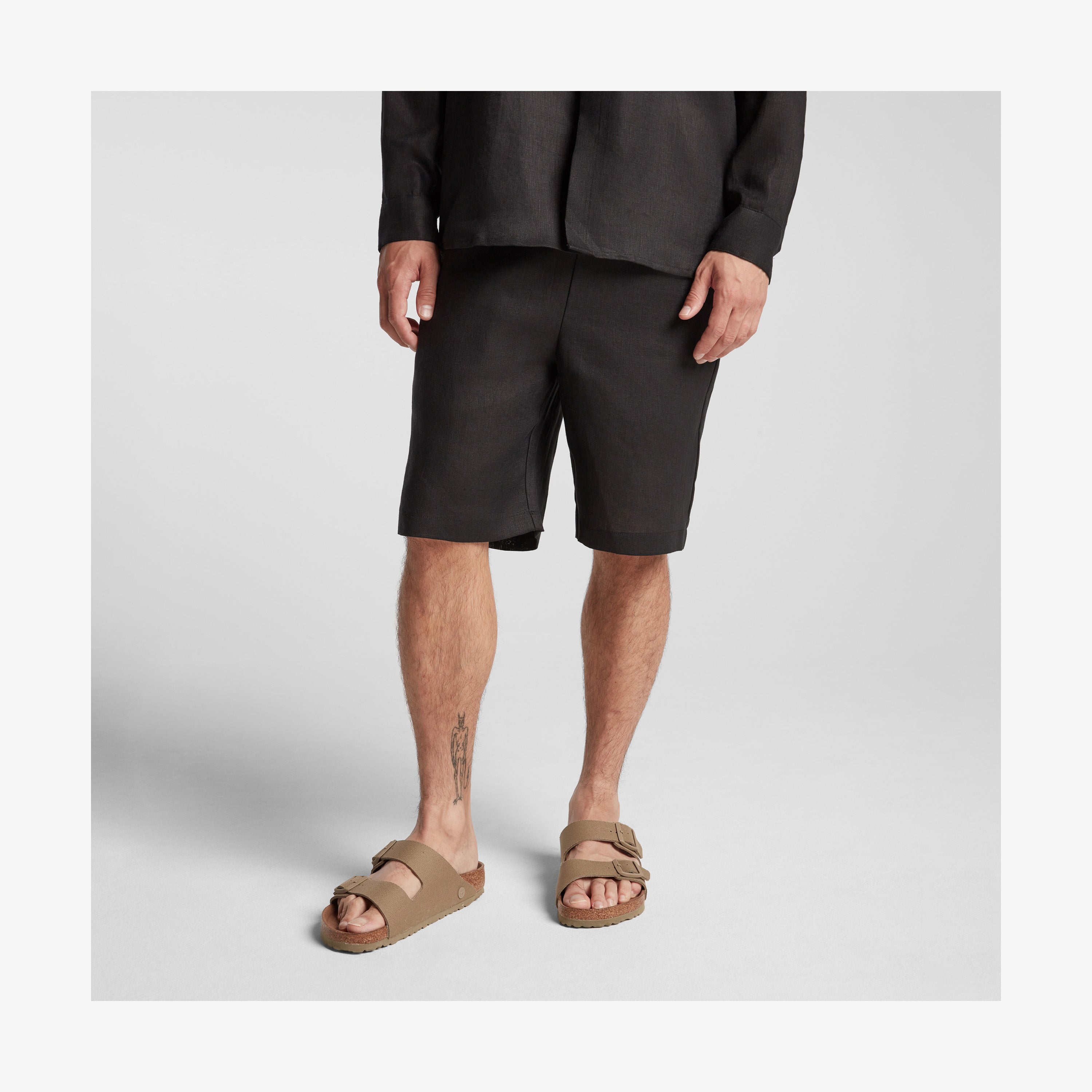 Algarve Shorts, OEKO-TEX® certified washed linen | Monos Travel