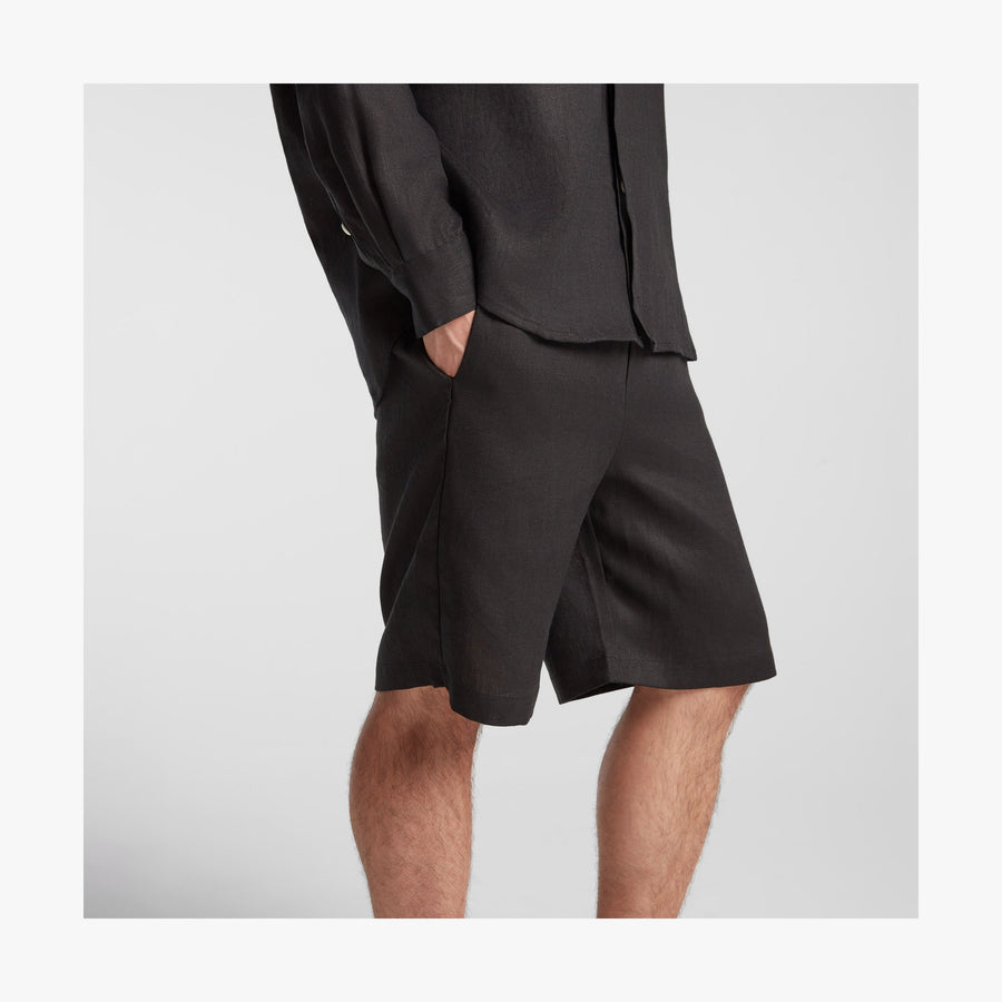 Black | Side view of Algarve Shorts in Black