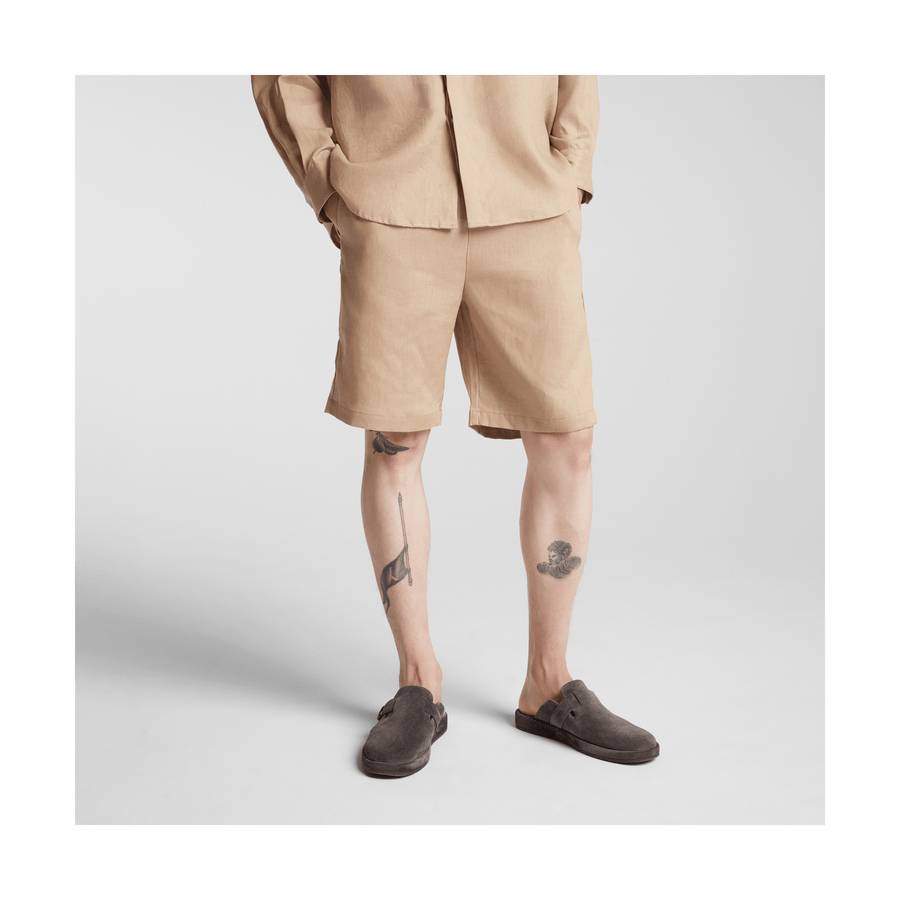 Cliff Stone Scaled | Front view of Algarve Shorts in Cliff Stone