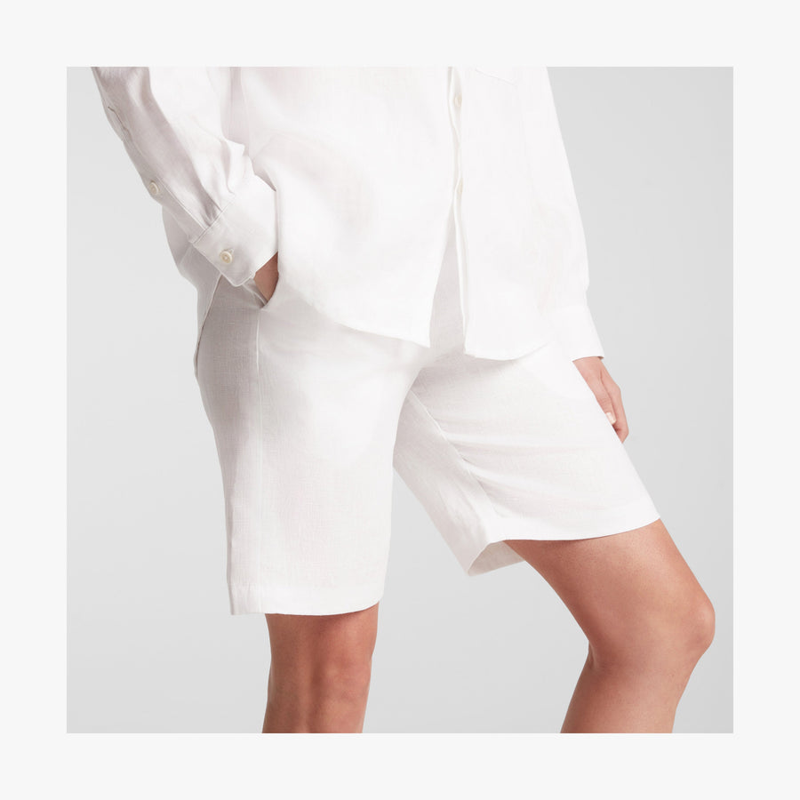 White | Front view of Algarve Shorts in White