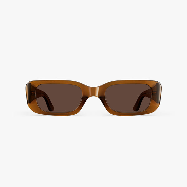 Crystal Espresso / Brown Lens | Front view of Mesa Sunglasses in Crystal Espresso with Brown Lens