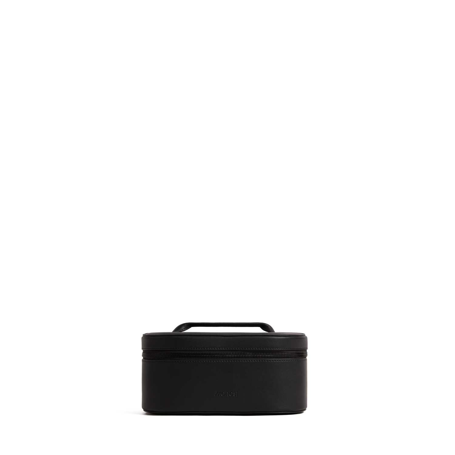 Carbon Black (Vegan Leather) Scaled | Metro Cosmetic Case in Carbon Black