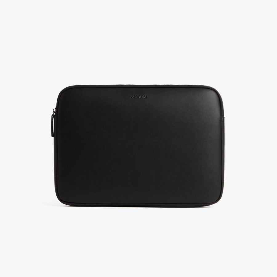 14-inch / Carbon Black (Vegan Leather) | Metro Laptop Sleeve in Carbon Black
