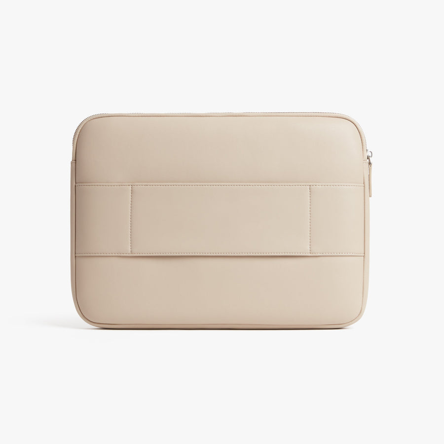 16-inch / Ivory (Vegan Leather) | Metro Laptop Sleeve in Ivory