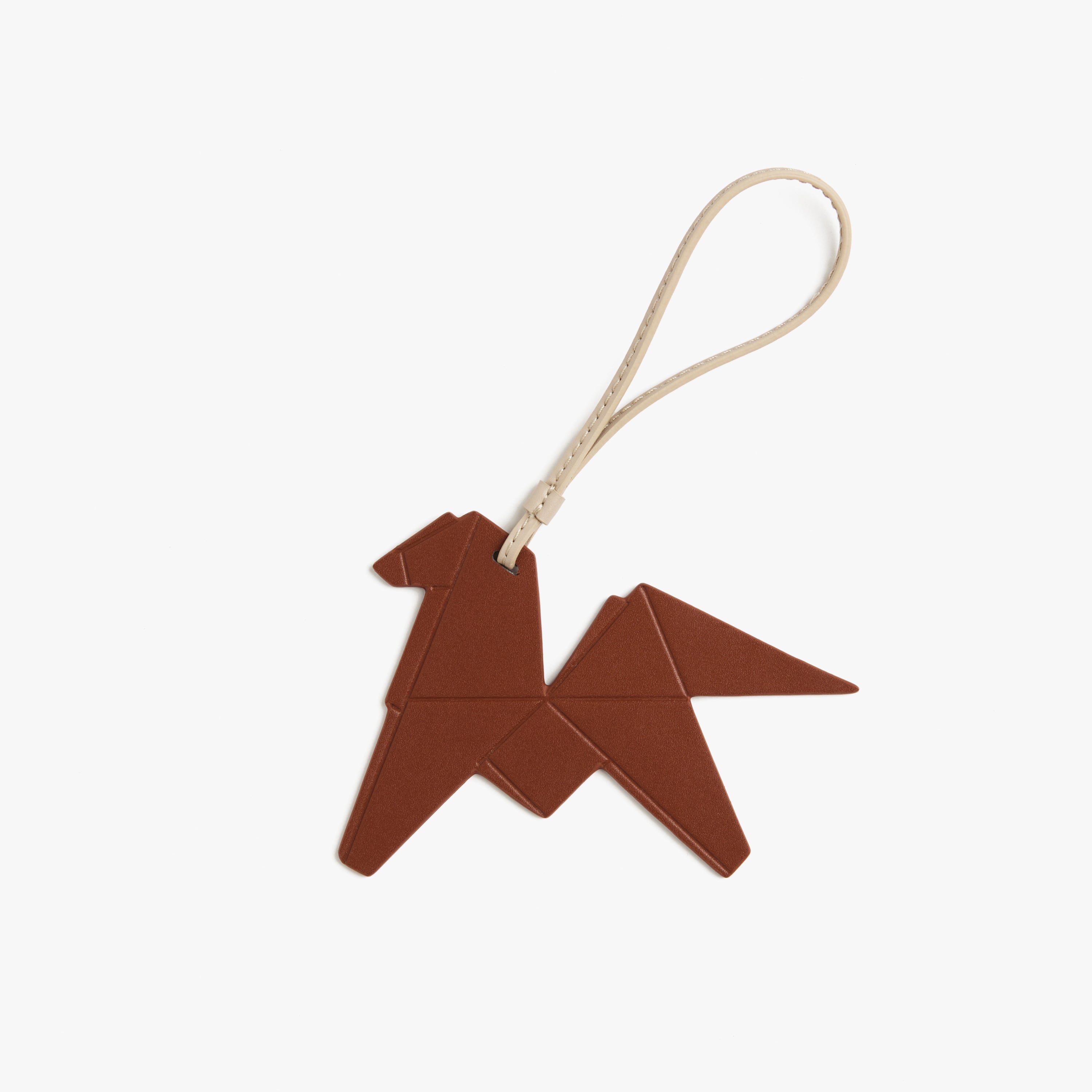 Origami Horse Charm – Vegan Leather Bag Charm | Monos Luggage