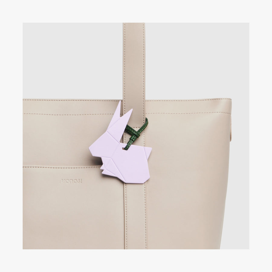 Origami Rabbit Charm – Vegan Leather Bag Charm | Monos Luggage