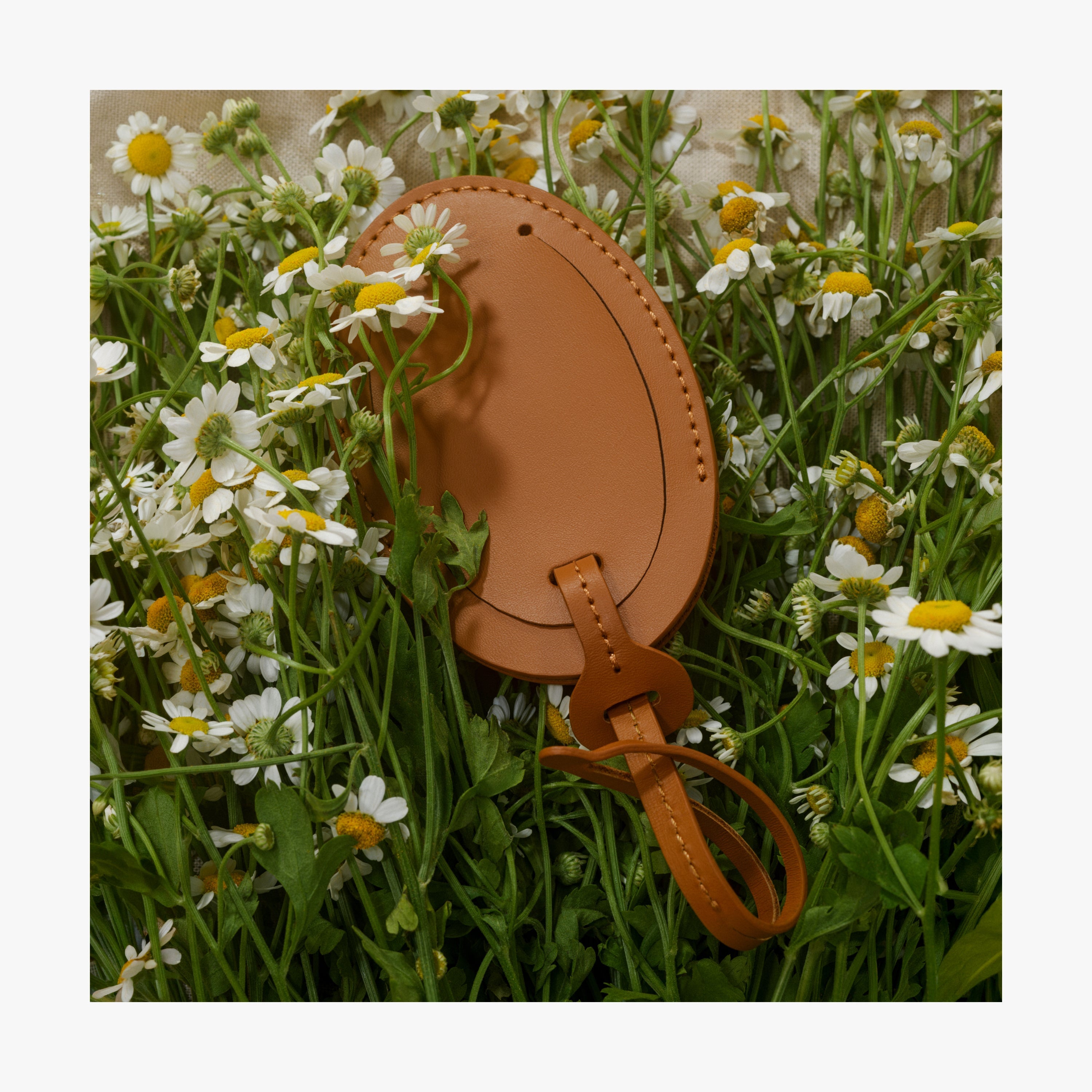 Reformation Deadstock Leather Luggage Tag, Accessories | Monos Travel