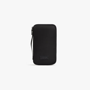 Carbon Black | Front view of Metro Travel Wallet in Carbon Black