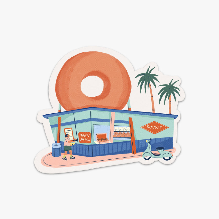 Los Angeles | Destination Stickers Los Angeles donut shop