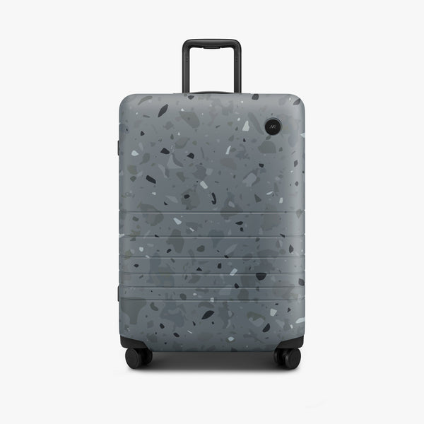 Terrazzo Graphite | Front view of Check-In Medium in Terrazzo Graphite