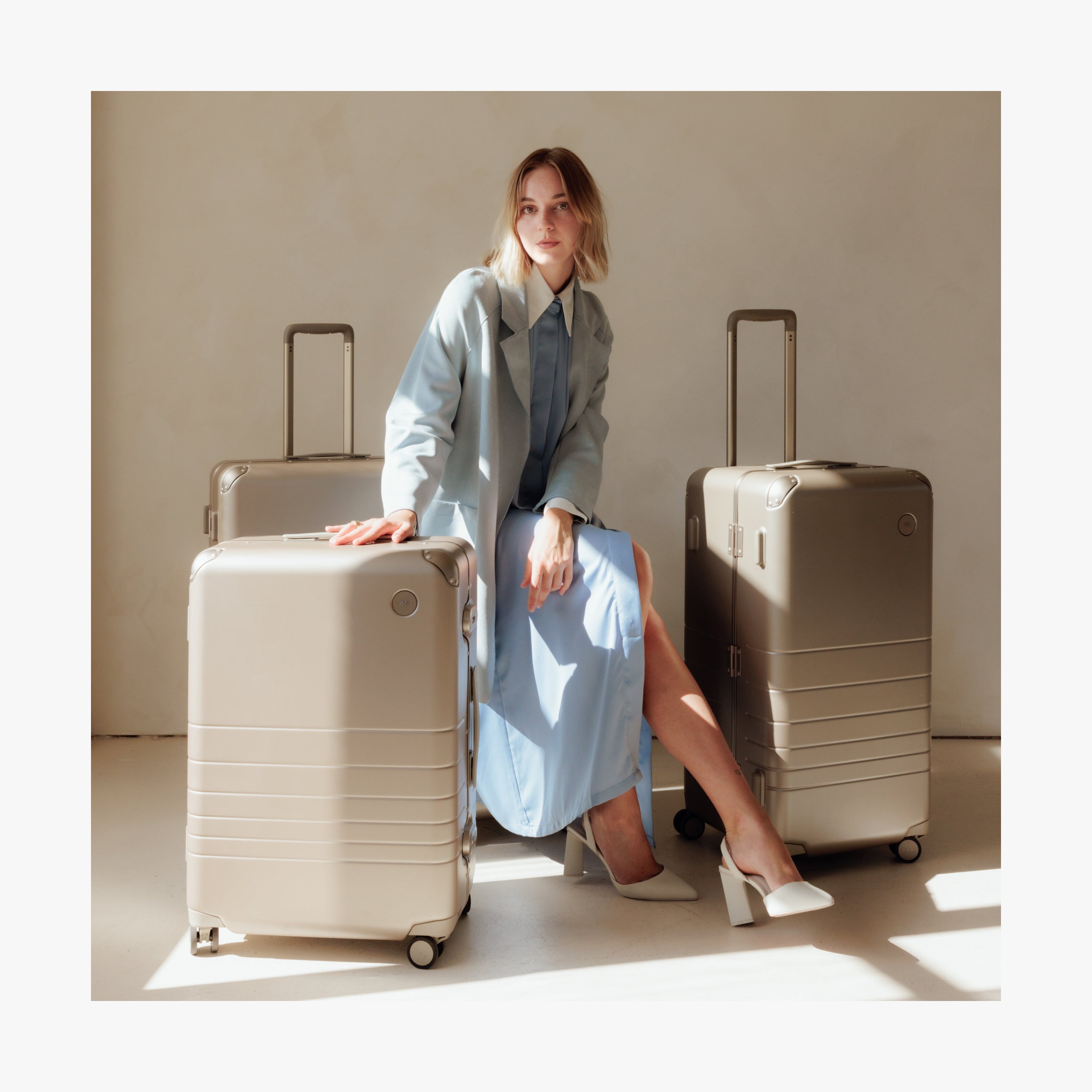 CARRY STYLE キャリーヘッドホン TYPE01 Hybrid Carry-On Luggage | Cabin Size Aluminum Suitcases, Monos Travel