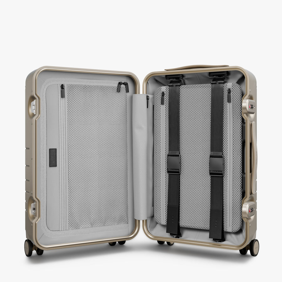 Champagne | Inside view of Hybrid Carry-On in Champagne