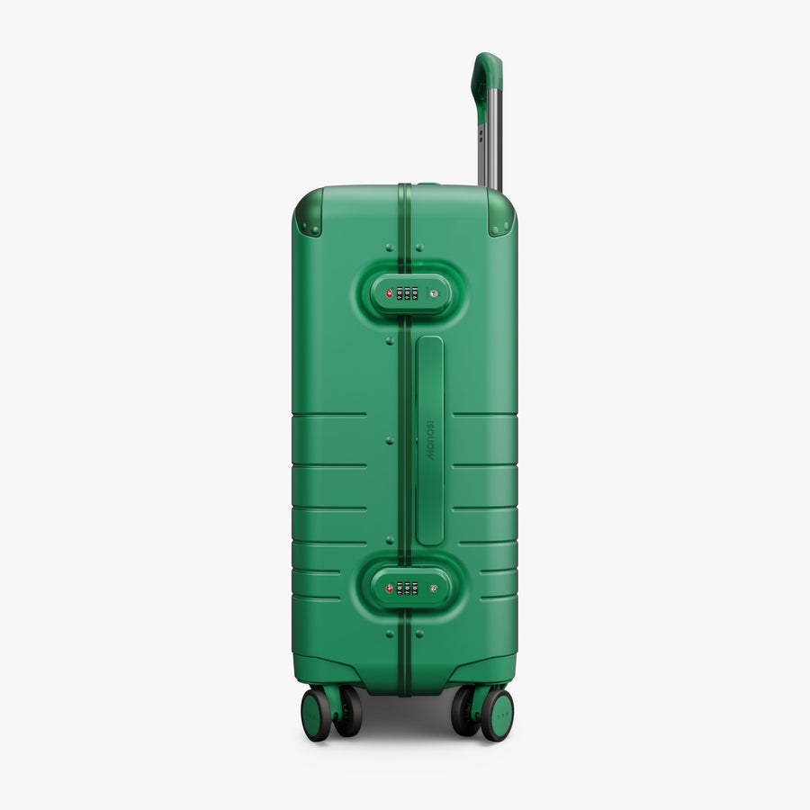 Jungle Green | Side view of the Hybrid Carry-On in Jungle Green