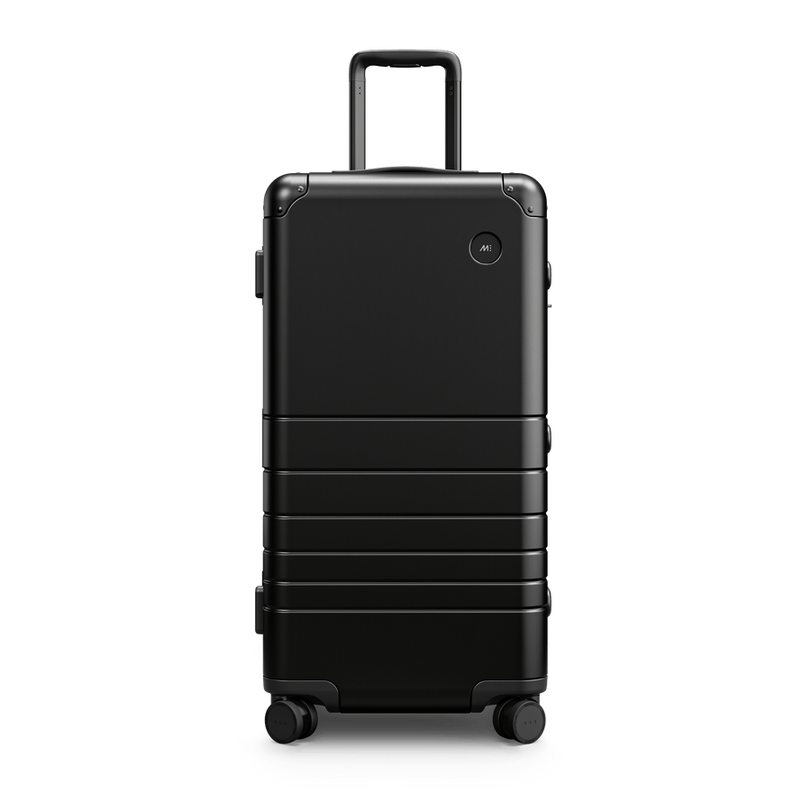 Caviar Black Scaled | Front view of Aluminum Trunk in Caviar Black