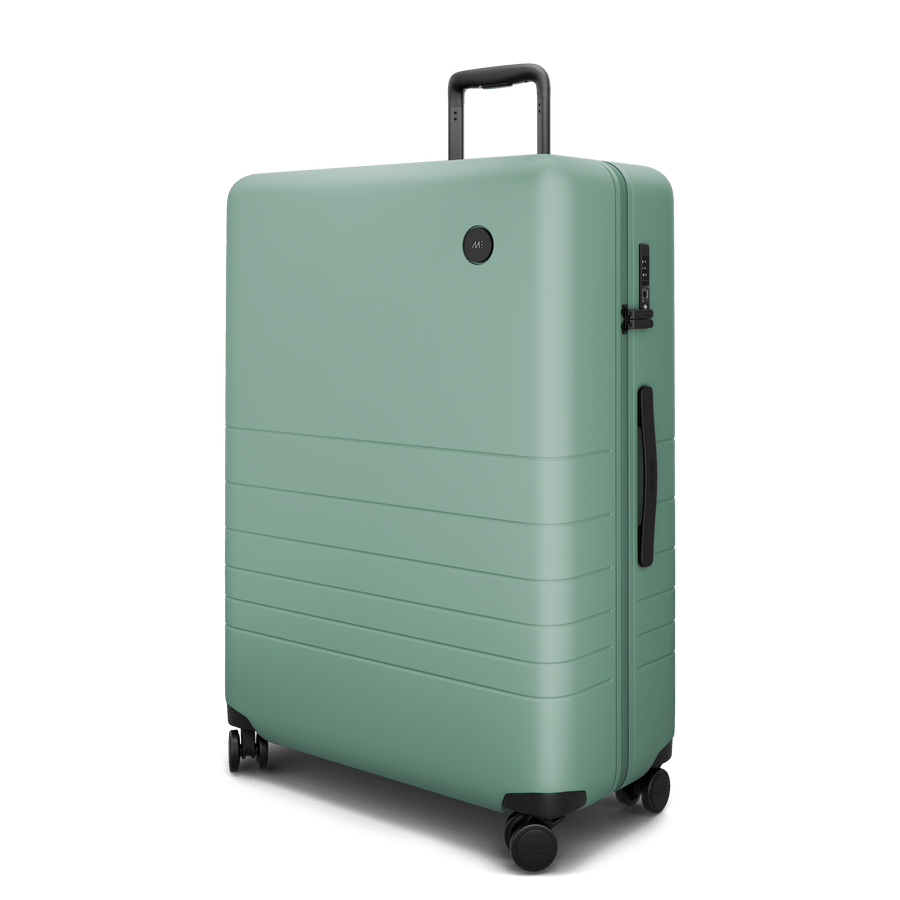 Sage Green Hover | Angle view of Check-In Large in Sage Green