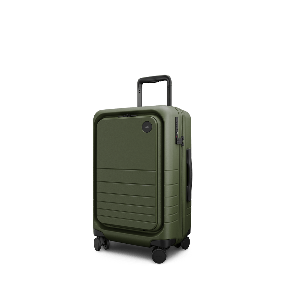Olive Green Scaled | Angle view of Expandable Carry-On Pro in Olive Green