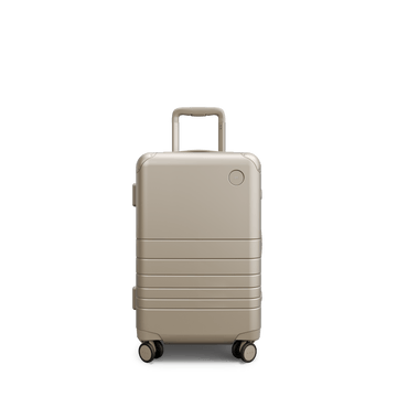 Front view of Hybrid Carry-On in Champagne