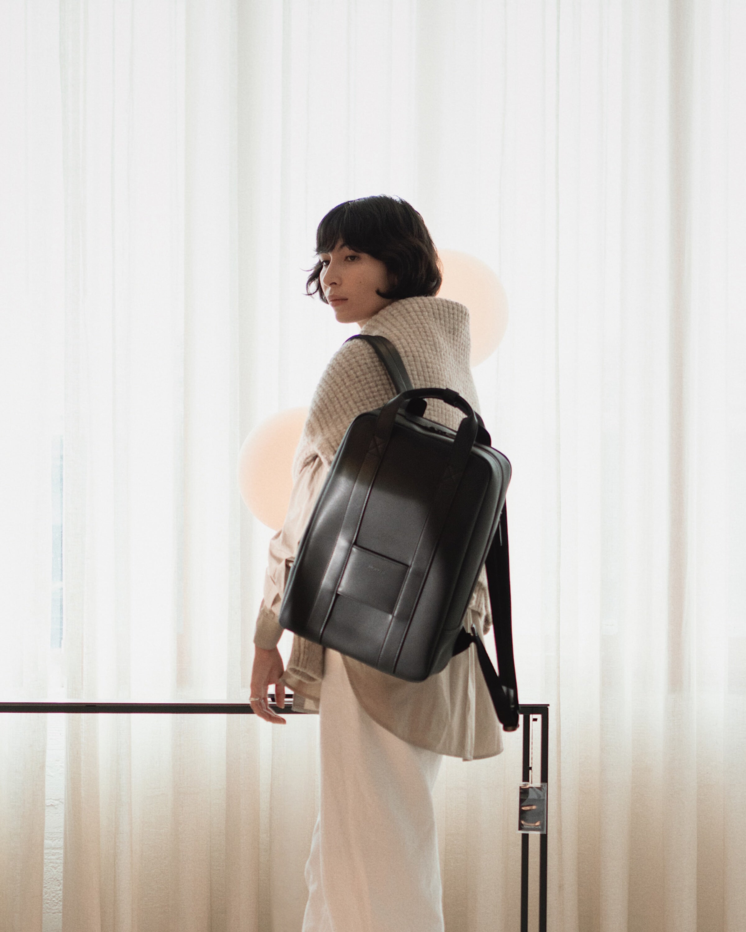 MONOS Metro Backpack Metro Backpack – Carbon Black, Vegan Leather | Monos Travel  main image 3