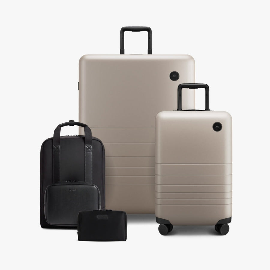 For the Frequent Flyer, Luggage and Backpack Set Monos Travel