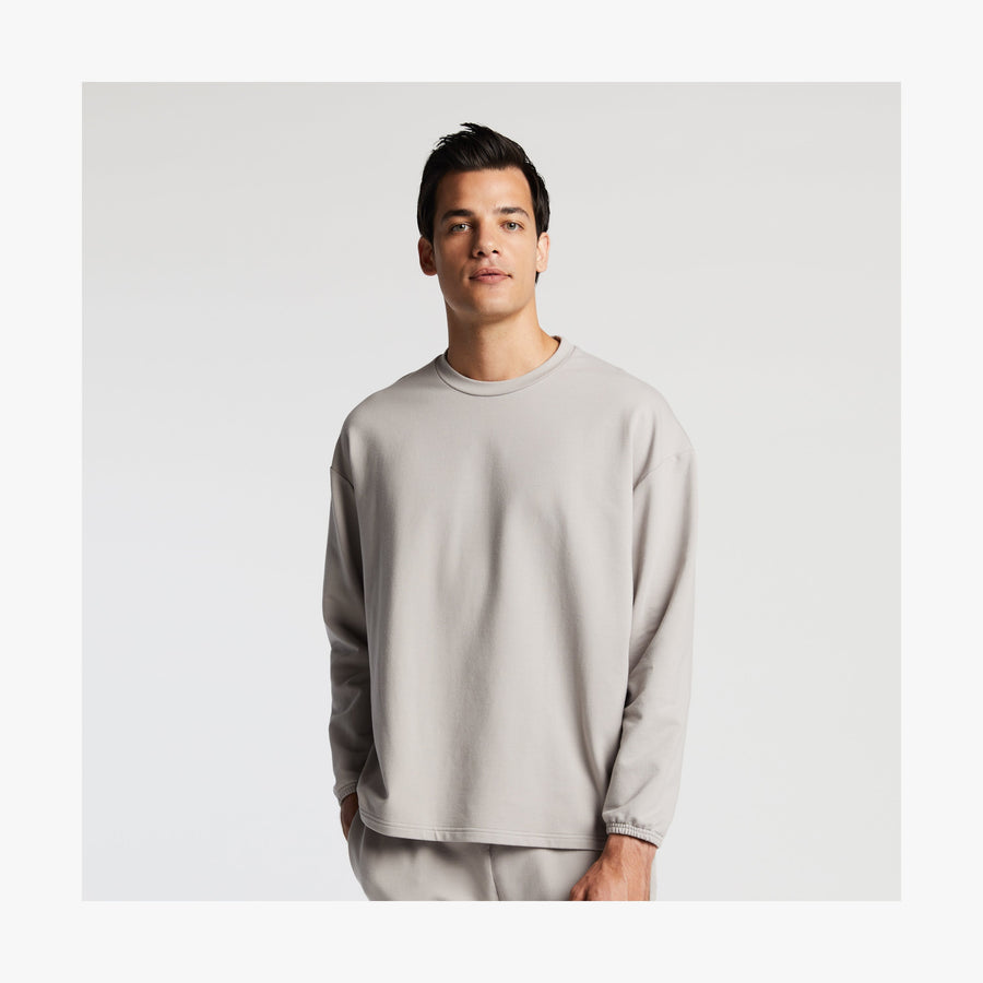 Mist | Front view of male in Kyoto Long Sleeve in Mist