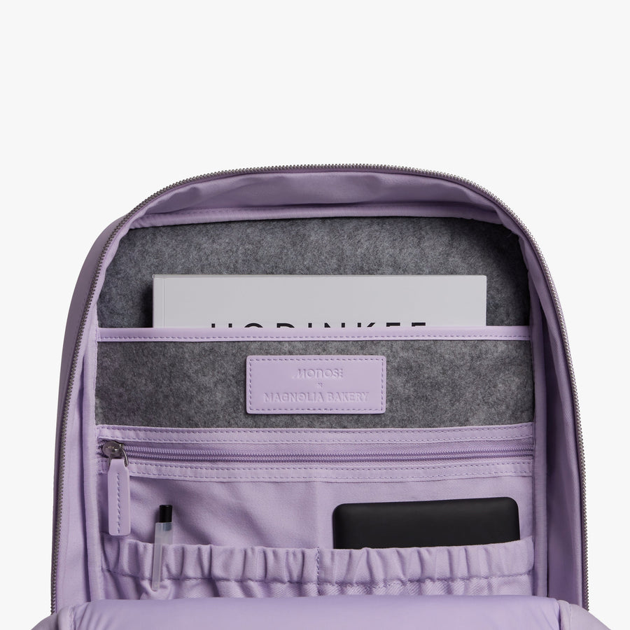 Purple Icing | Inside view of Metro Backpack Purple Icing
