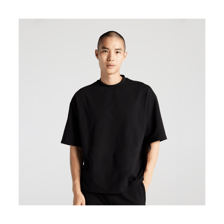 Black Scaled | Front view of man in Kyoto Short Sleeve in Black