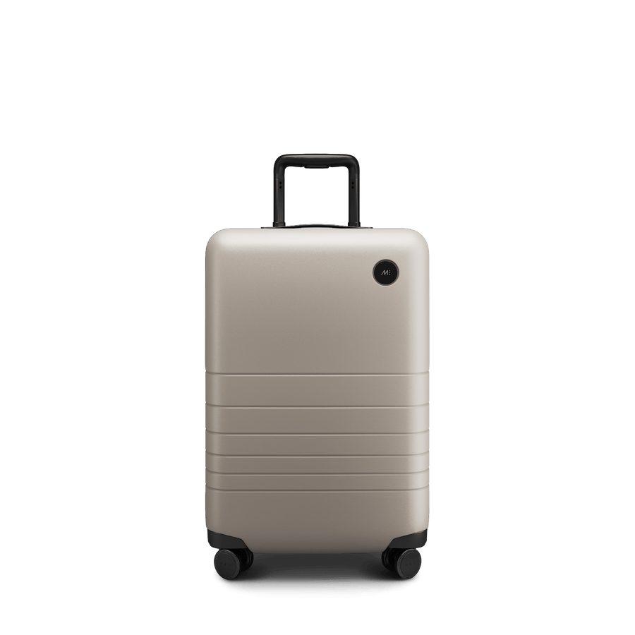 Desert Taupe Scaled | Front view of Carry-On Plus in Desert Taupe