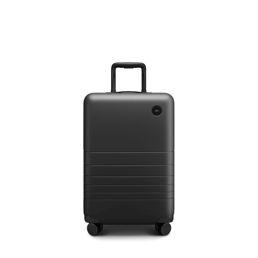 Midnight Black Scaled | Front view of Carry-On Plus in Midnight Black