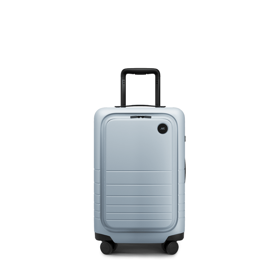Blue Haze Scaled | Front view of Carry-On Pro in Blue Haze