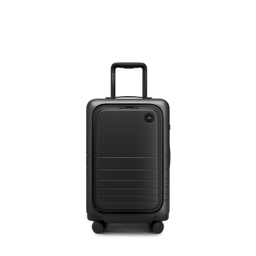 Front view of Carry-On Pro in Midnight Black