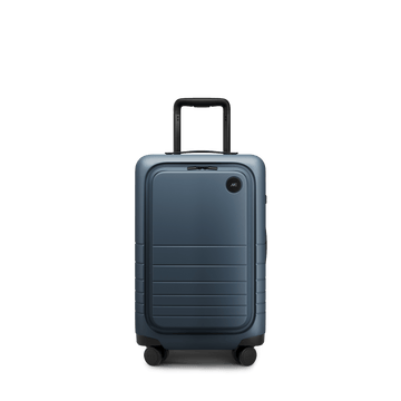 Front view of Carry-On Pro in Ocean Blue