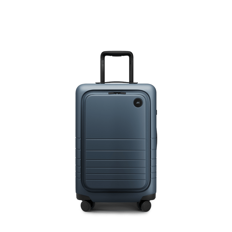 Ocean Blue Scaled | Front view of Carry-On Pro Plus in Ocean Blue