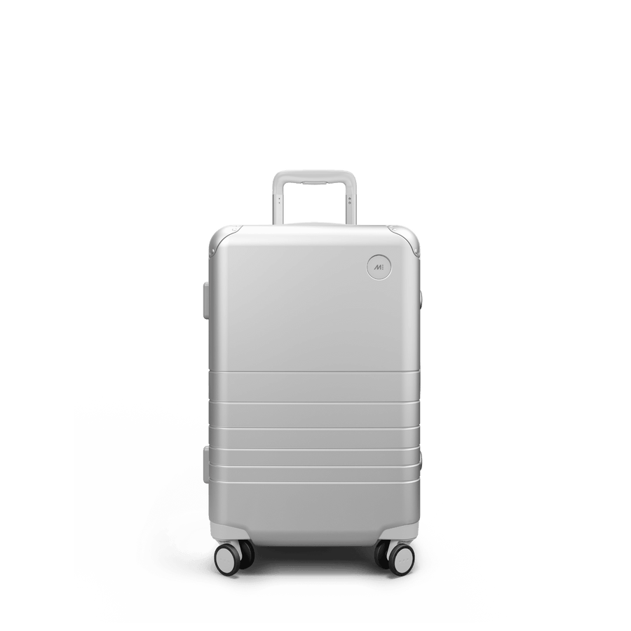 Silver Scaled | Front view of Hybrid Carry-On Plus in Silver