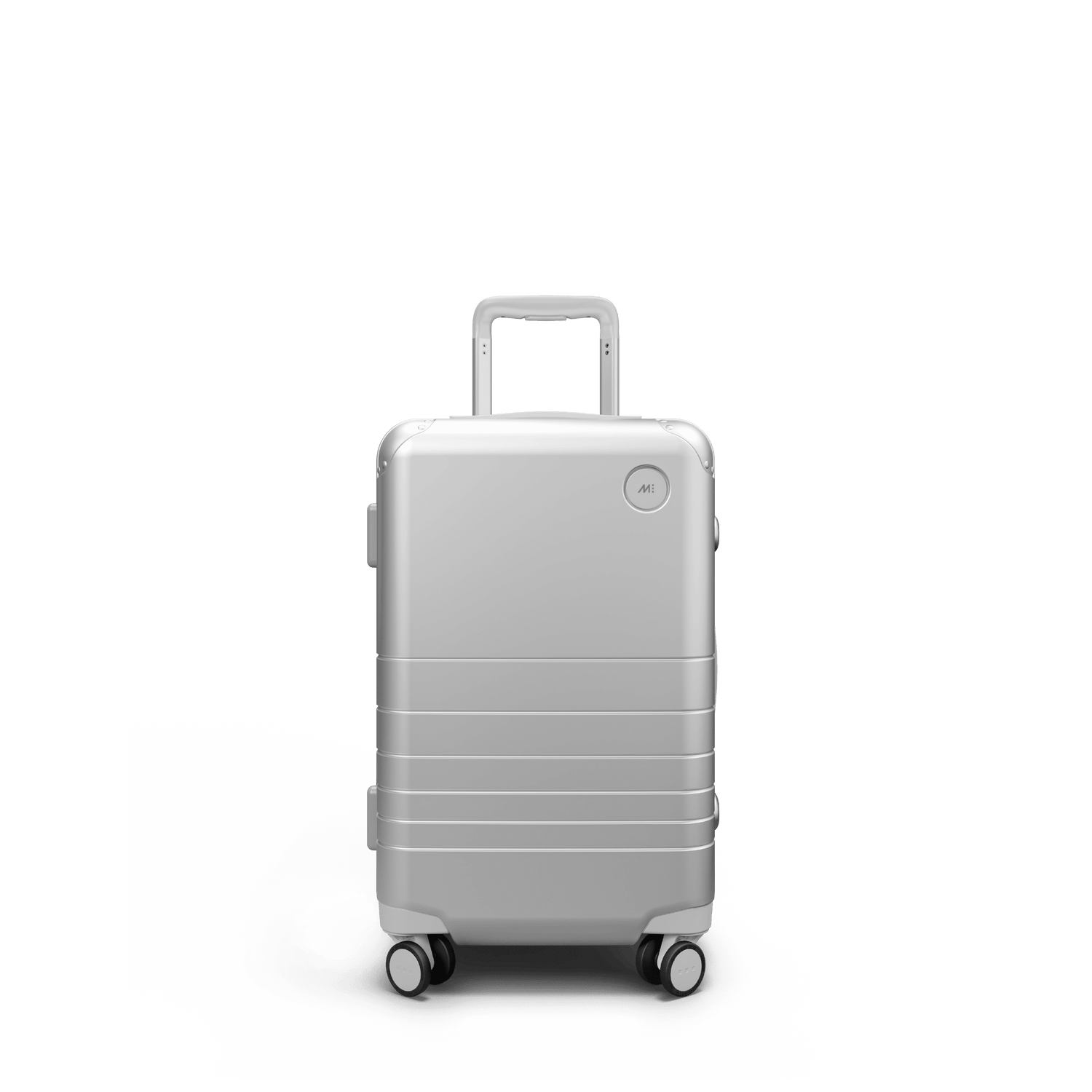 Silver Scaled | Front view of Hybrid Carry-On in Silver