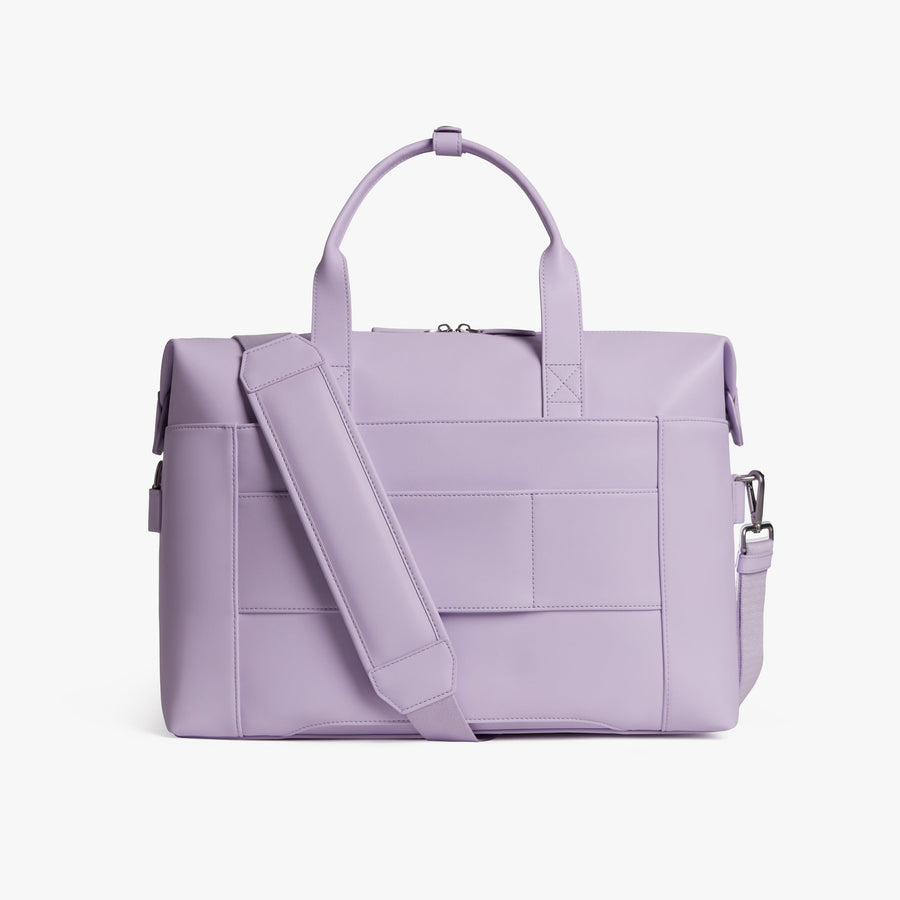 Purple Icing | Back view of Metro Duffel with kit detached in Purple Icing