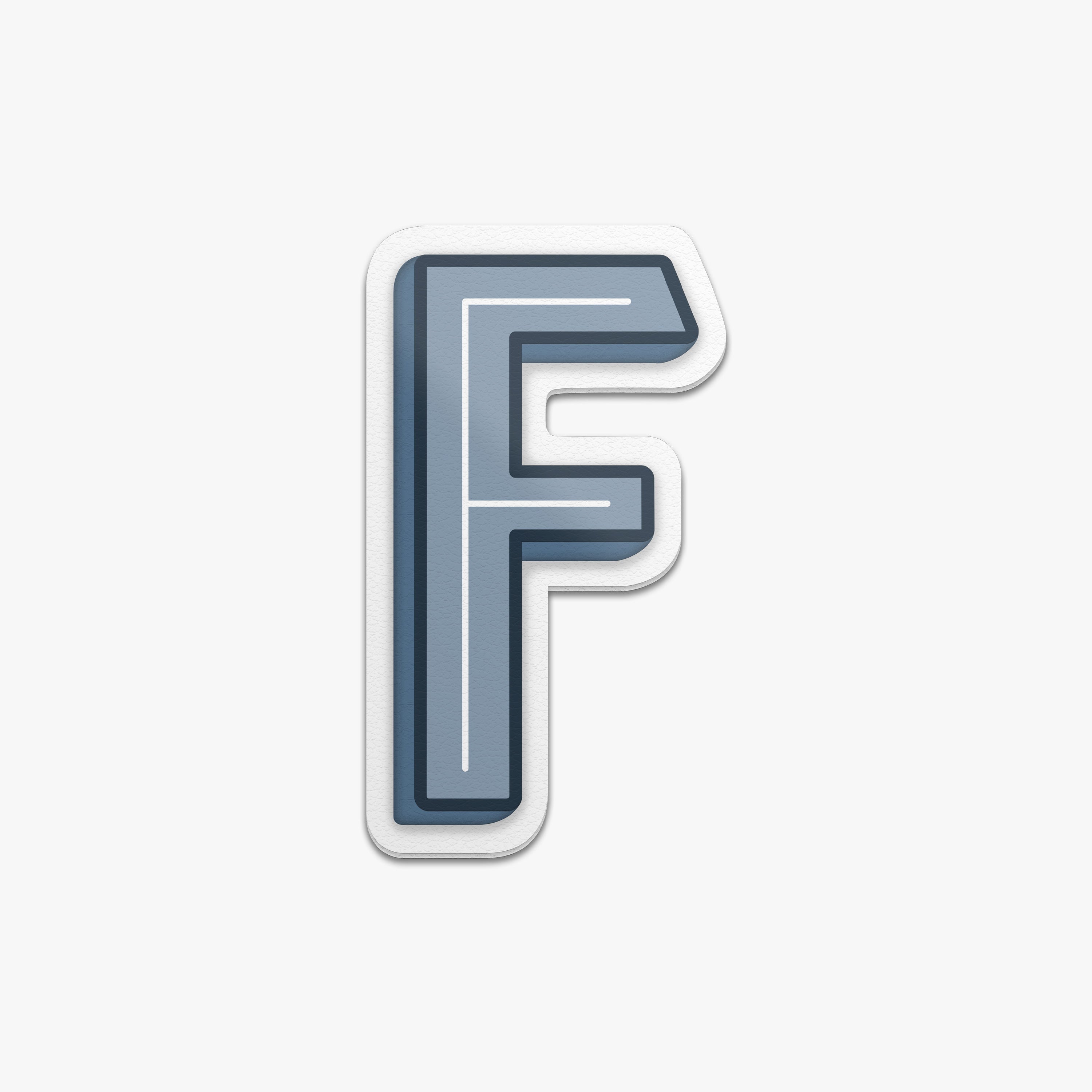 F Sound Sticker Alphabet Stickers, Personalize | Monos Travel Luggage and Bags