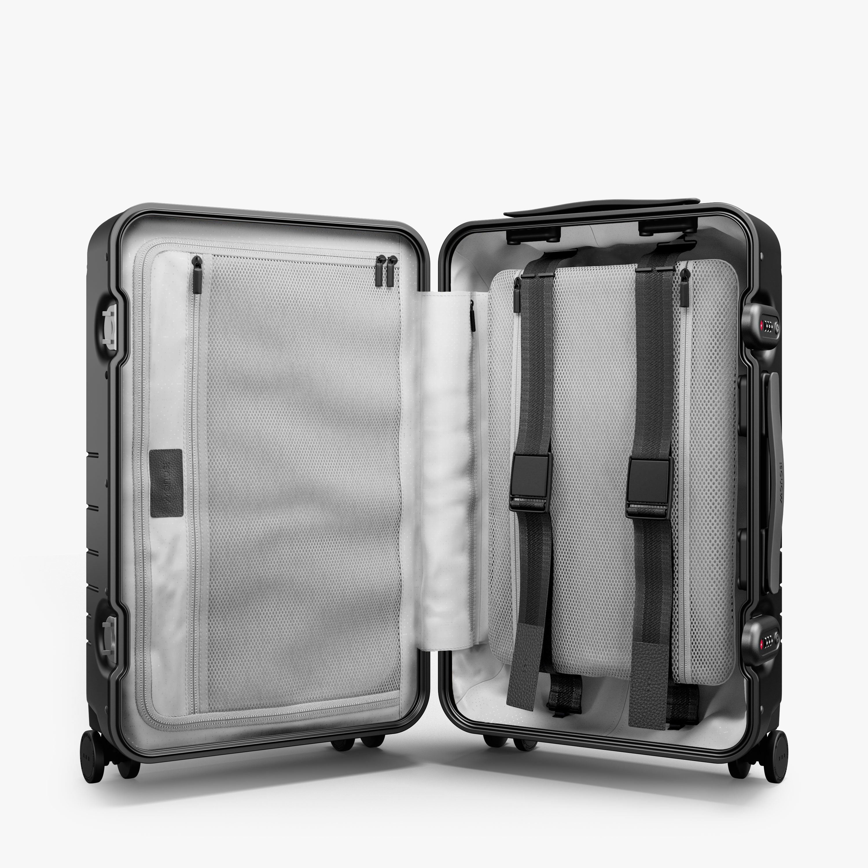 Hybrid Carry-On Luggage | Cabin Size Aluminum Suitcases, Monos Travel