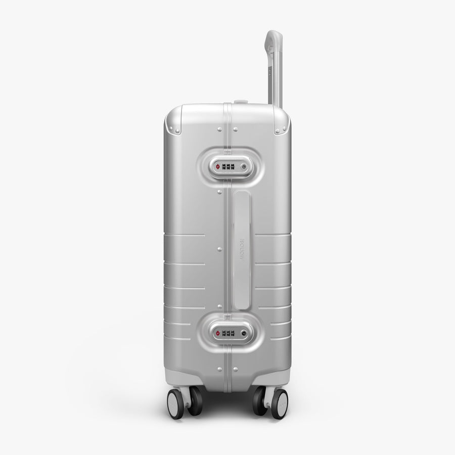 Silver | Side view of Hybrid Carry-On in Silver