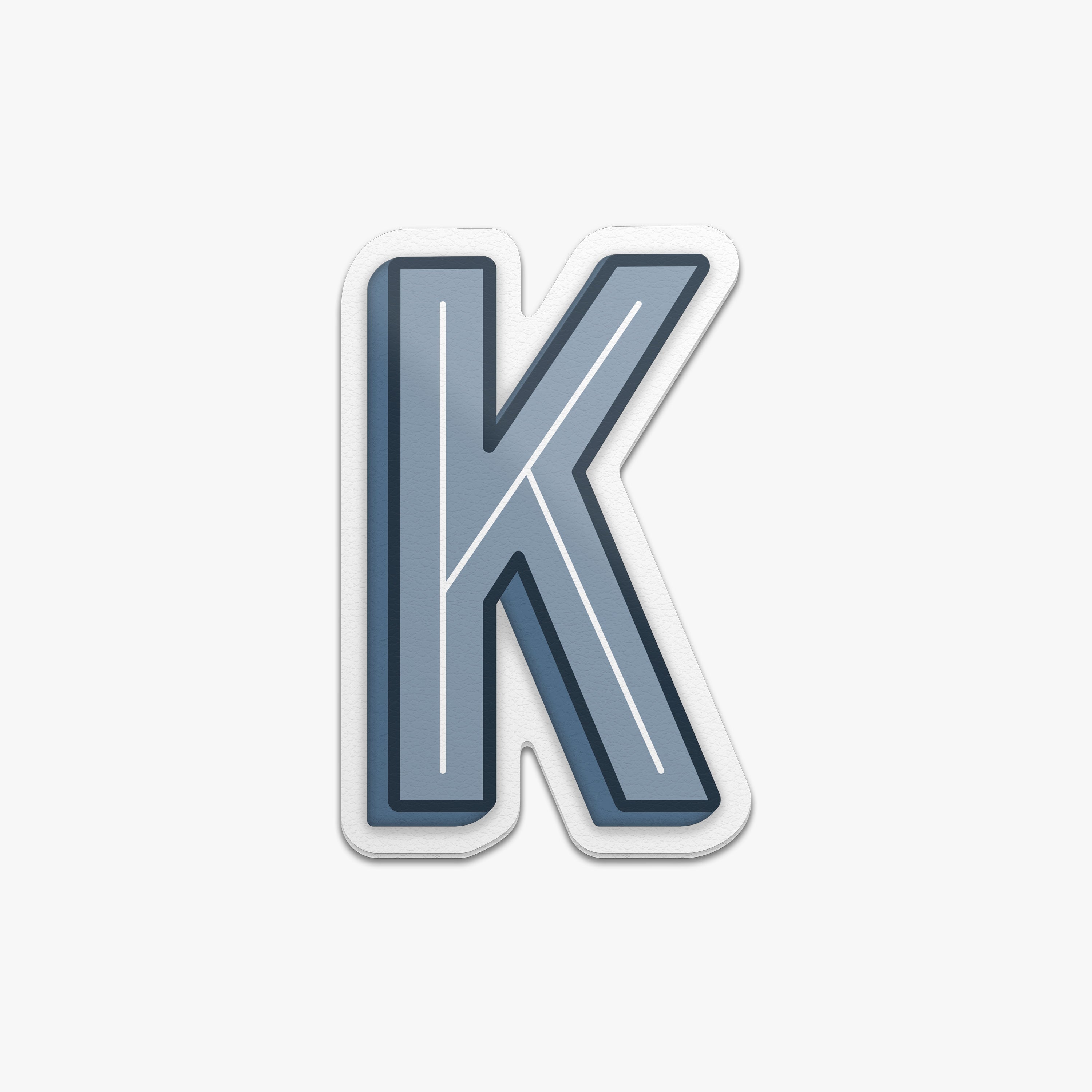 Sticker Label K Alphabet Stickers, Personalize | Monos Travel Luggage and Bags