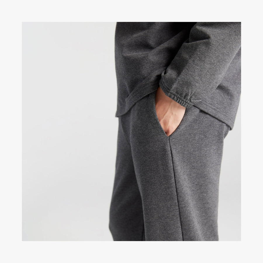 Heather Charcoal | Pocket view of Kyoto Pants in Heather Charcoal