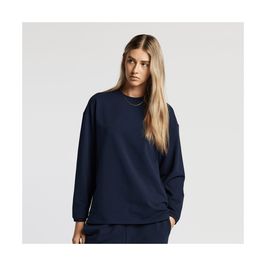 Navy Scaled | Front view of Kyoto Long Sleeve in Navy