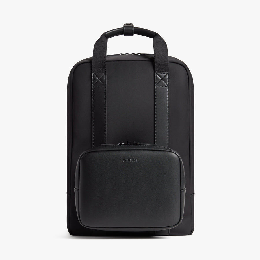 black men's leather backpack Monos Metro Backpack in Dover Grey at Nordstrom