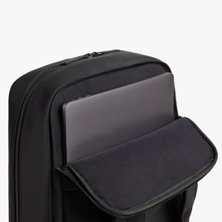 Carbon Black | View padded laptop sleeves on Metro Backpack Carbon Black
