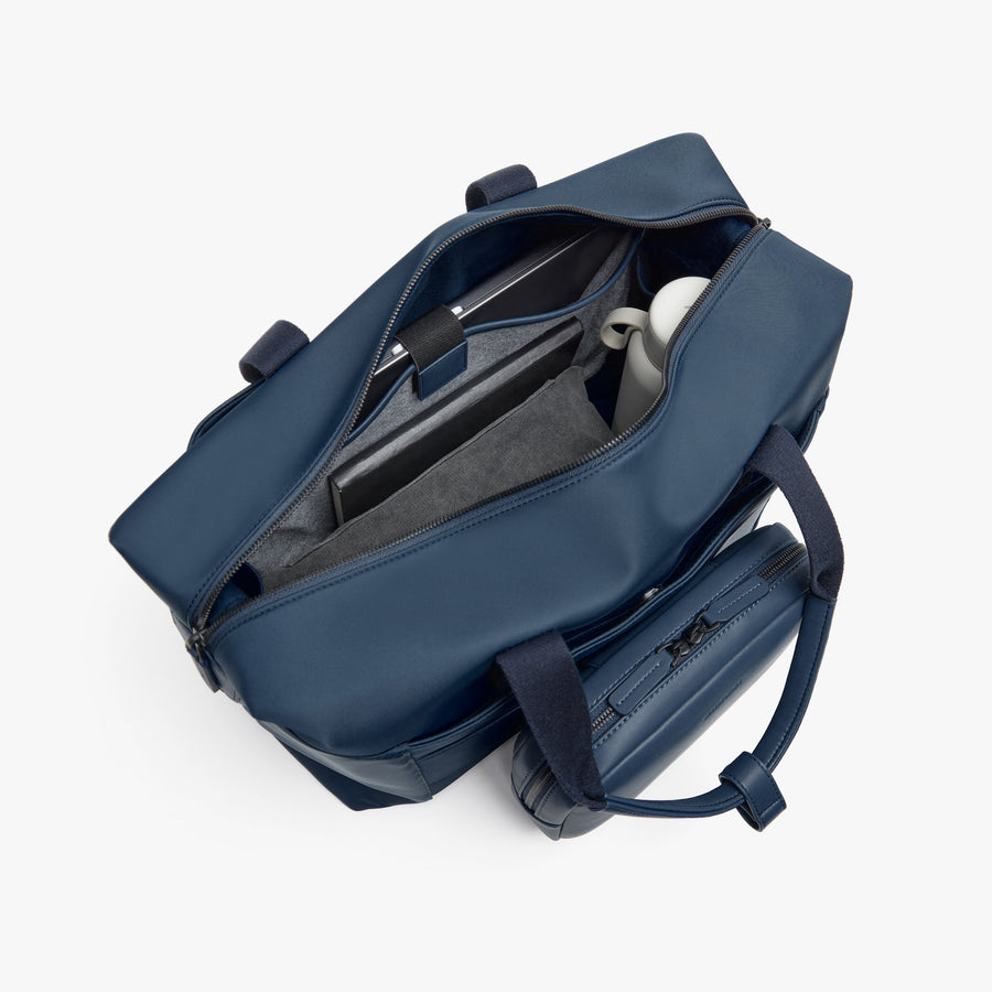 Oxford Blue | Back Interior view of Metro Duffel in Oxford Blue