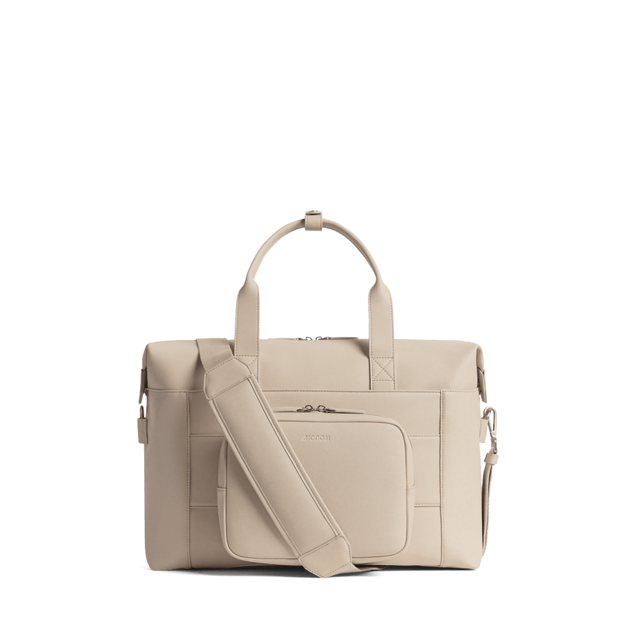Ivory Scaled | Back view of Metro Duffel in Ivory