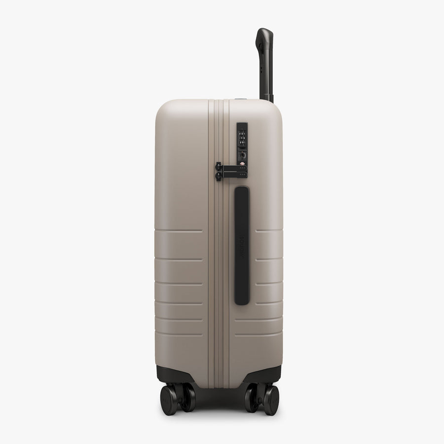 Desert Taupe | Side view of Carry-On in Desert Taupe