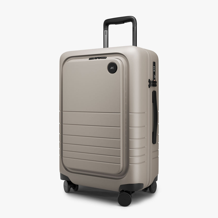 Desert Taupe | Angled view of Carry-On Pro in Desert Taupe