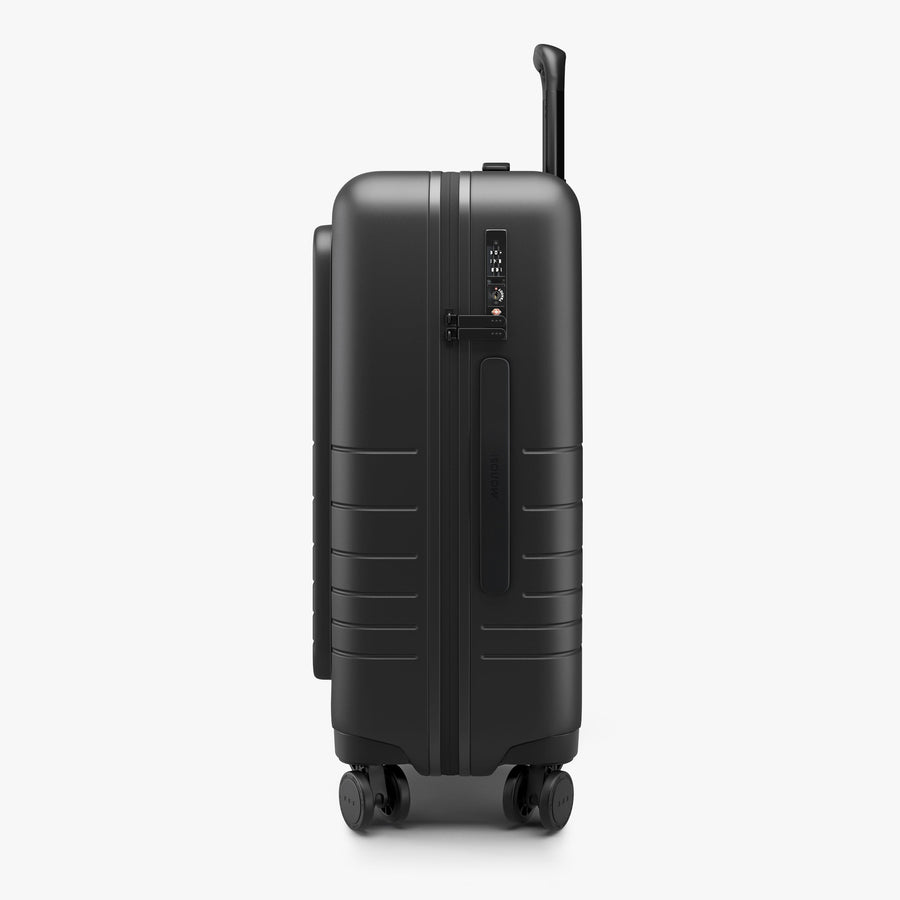 Midnight Black | Side view of Carry-On Pro in Midnight Black